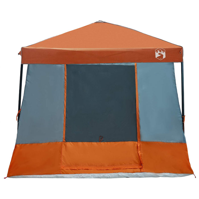 Set Cort pentru Camping cu acoperiș 2 pcs Gri și Portocalie - WALTI WALTI