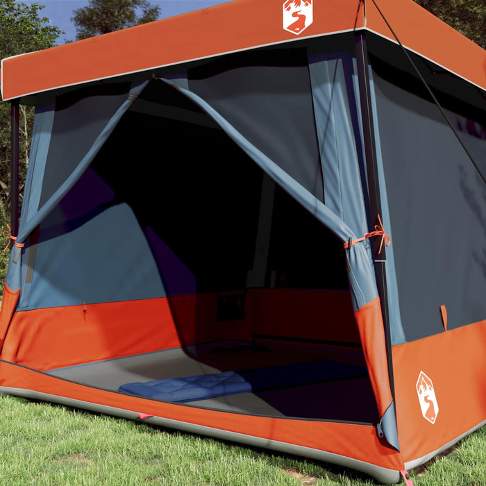 Set Cort pentru Camping cu acoperiș 2 pcs Gri și Portocalie - WALTI WALTI