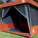 Set Cort pentru Camping cu acoperiș 2 pcs Gri și Portocalie - WALTI WALTI