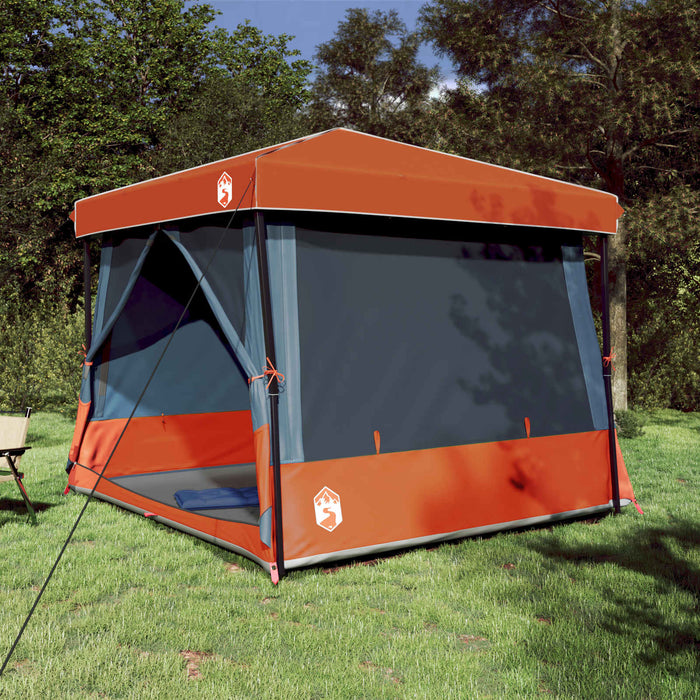 Set Cort pentru Camping cu acoperiș 2 pcs Gri și Portocalie - WALTI WALTI