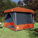 Set Cort pentru Camping cu acoperiș 2 pcs Gri și Portocalie - WALTI WALTI