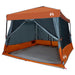Set Cort pentru Camping cu acoperiș 2 pcs Gri și Portocalie - WALTI WALTI
