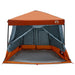 Set Cort pentru Camping cu acoperiș 2 pcs Gri și Portocalie - WALTI WALTI