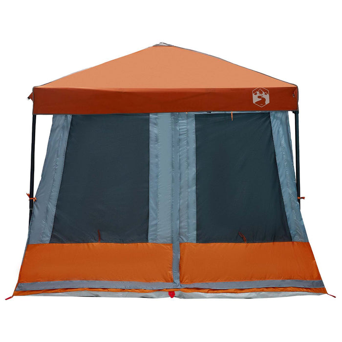 Set Cort pentru Camping cu acoperiș 2 pcs Gri și Portocalie - WALTI WALTI