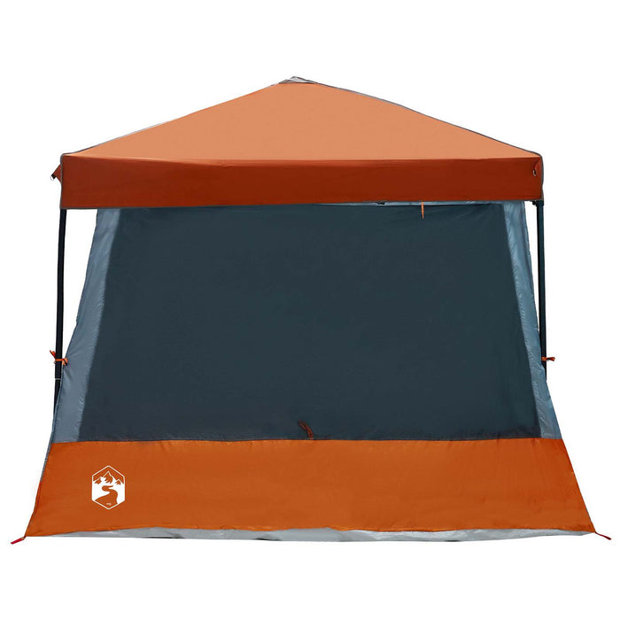 Set Cort pentru Camping cu acoperiș 2 pcs Gri și Portocalie - WALTI WALTI