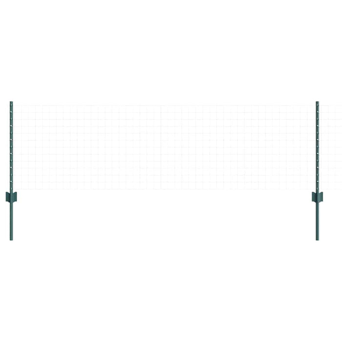 Stâlp de gard. 22 pcs Verde 100 cm Oțel - WALTI WALTI