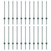 Stâlp de gard. 22 pcs Verde 120 cm Oțel - WALTI WALTI