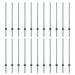 Stâlp de gard. 22 pcs Verde 140 cm Oțel - WALTI WALTI