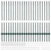 Stâlp de gard. 22 pcs Verde 140 cm Oțel - WALTI WALTI