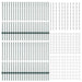 Stâlp de gard. 44 pcs Verde 140 cm Oțel - WALTI WALTI