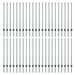 Stâlp de gard. 44 pcs Verde 160 cm Oțel - WALTI WALTI