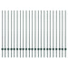 Stâlp de gard. 22 pcs Verde 180 cm Oțel - WALTI WALTI