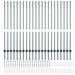 Stâlp de gard. 22 pcs Verde 180 cm Oțel - WALTI WALTI