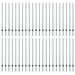 Stâlp de gard. 44 pcs Verde 180 cm Oțel - WALTI WALTI
