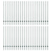 Stâlp de gard. 44 pcs Verde 200 cm Oțel - WALTI WALTI