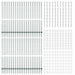 Stâlp de gard. 44 pcs Verde 200 cm Oțel - WALTI WALTI