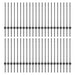 Stâlp de gard. 44 pcs Gri 120 cm Oțel - WALTI WALTI