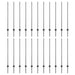 Stâlpi de gard argintii 44 pcs Gri Metal - WALTI WALTI