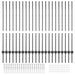 Stâlpi de gard argintii 44 pcs Gri Metal - WALTI WALTI