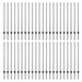 Stâlpi de Gard Other 44 pcs Gri Oțel vopsit electrostatic - WALTI WALTI