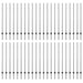 Stâlpi de Gard 44 pcs Gri Oțel vopsit electrostatic - WALTI WALTI
