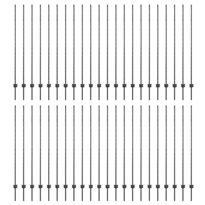 Panouri de Gardă 44 pcs Gri Oțel vopsit electrostatic - WALTI WALTI