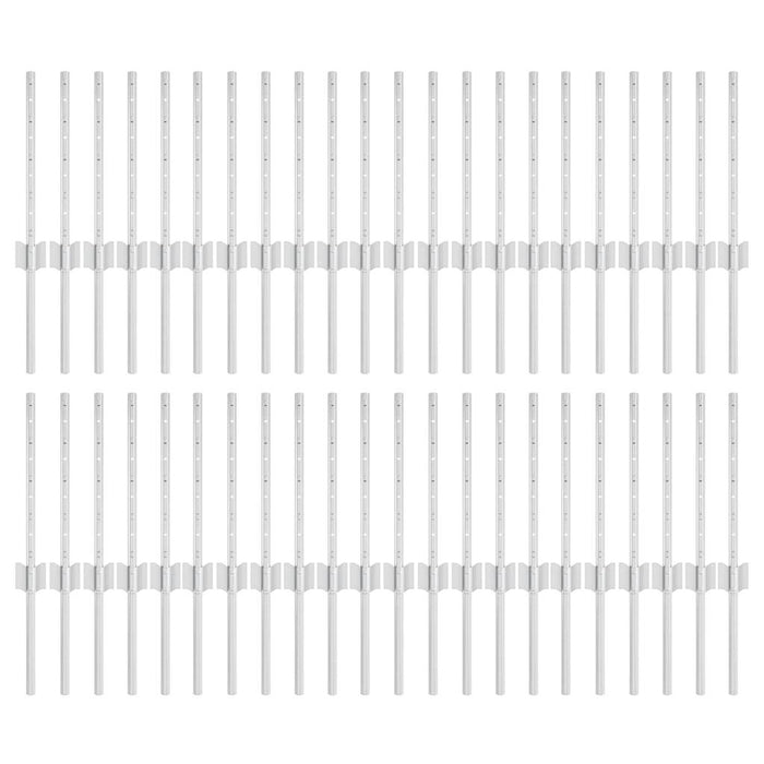 Stâlpi de Gard 44 pcs Argintiu Oțel galvanizat - WALTI WALTI
