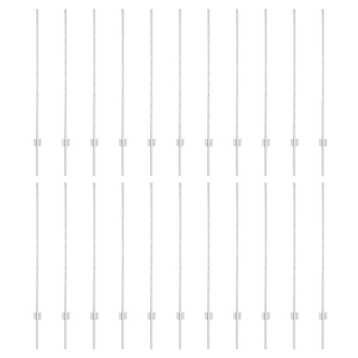 Stâlpi de Gard 44 pcs Argintiu Oțel Galvanizat - WALTI WALTI