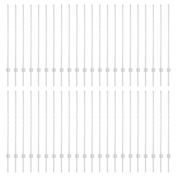 Stâlpi de gard argintii 44 pcs Argintiu Oțel galvanizat - WALTI WALTI