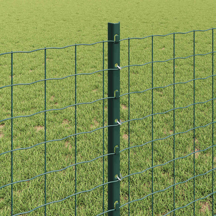 Gard cu Stâlp Verde 0,8 x 10 m Oțel și PVC - WALTI WALTI