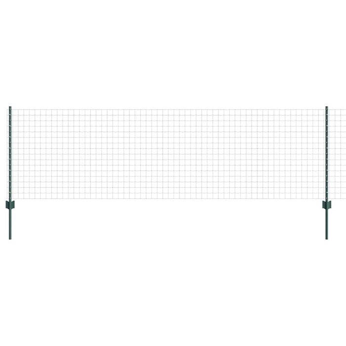 Gard cu Stâlp Verde 0,8 x 10 m Oțel și PVC - WALTI WALTI