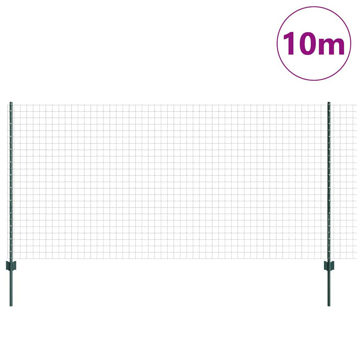 Îngrădire cu stâlpi Verde 1.2 x 10 m Oțel - WALTI WALTI