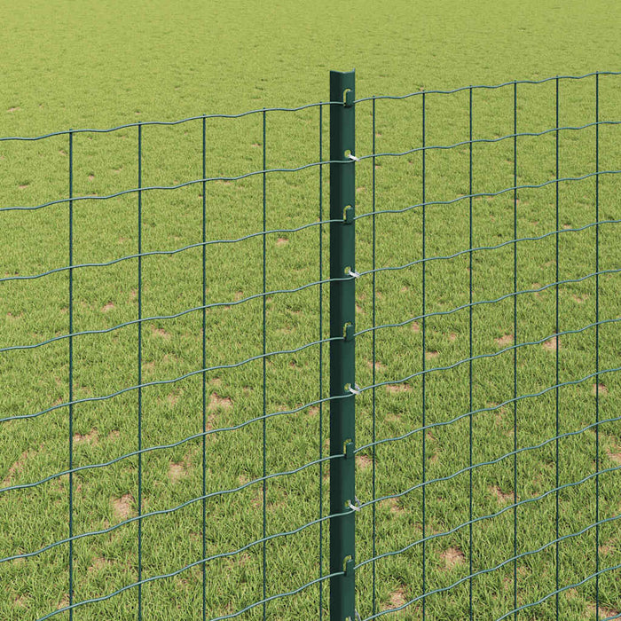 Îngrădire cu stâlpi Verde 1.5 x 10 m Oțel - WALTI WALTI