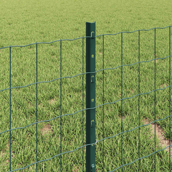 Îngrădire cu stâlpi Verde 0.4 x 10 m Oțel - WALTI WALTI