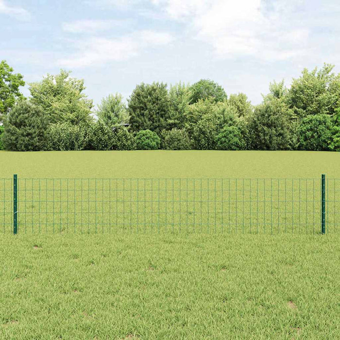 Îngrădire cu stâlpi Verde 0.4 x 10 m Oțel - WALTI WALTI
