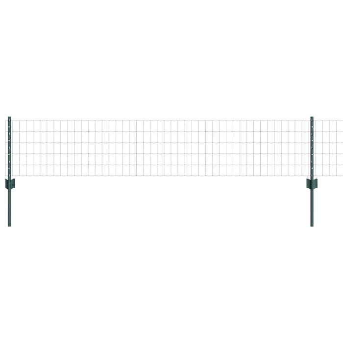 Îngrădire cu stâlpi Verde 0.4 x 10 m Oțel - WALTI WALTI