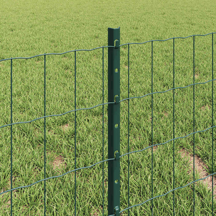Îngrădire cu stâlpi Verde 0.4 x 10 m Oțel - WALTI WALTI