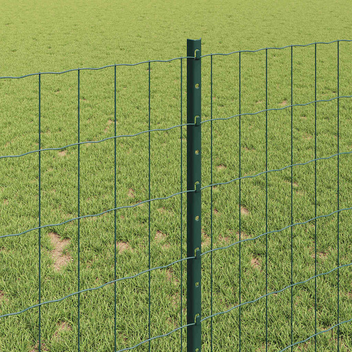 Îngrădire cu stâlpi Verde 1 x 10 m Oțel - WALTI WALTI