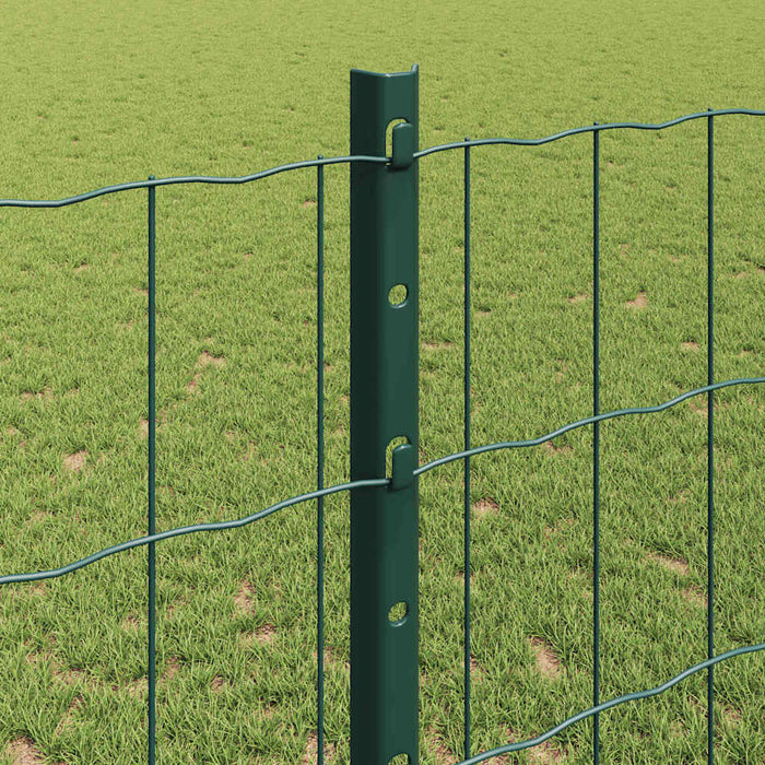 Îngrădire cu stâlpi Verde 1.2 x 10 m Oțel - WALTI WALTI