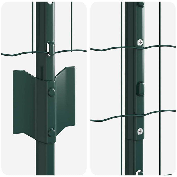 Îngrădire cu stâlpi Verde 1.5 x 10 m Oțel - WALTI WALTI