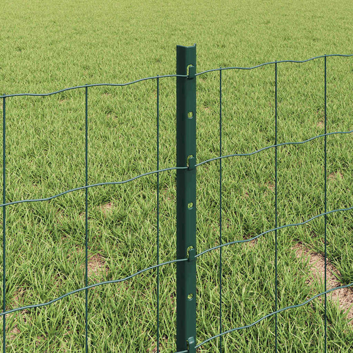 Gard cu Stâlp Verde 0,4 x 10 m Oțel și PVC - WALTI WALTI