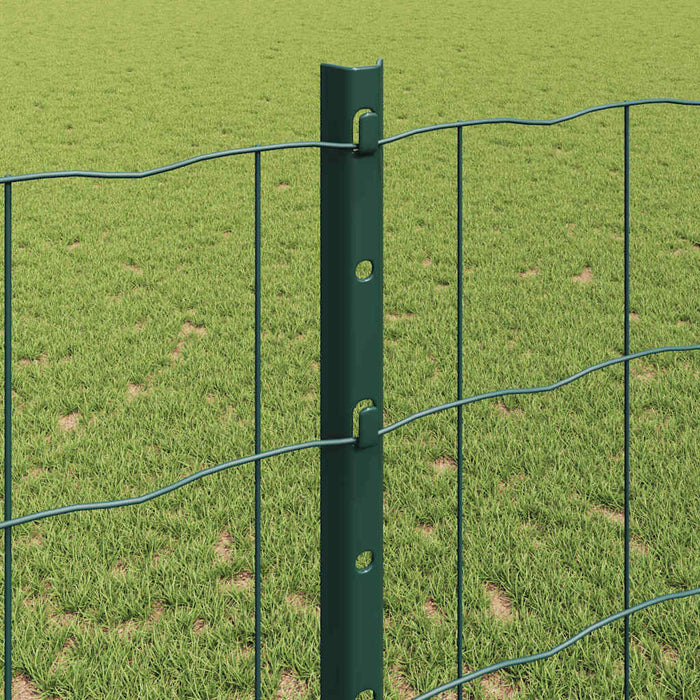 Îngrădire cu stâlpi Verde 1.2 x 10 m Oțel - WALTI WALTI
