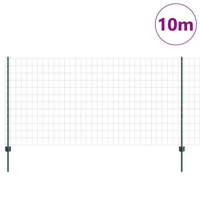 Îngrădire cu stâlpi Verde 1.2 x 10 m Oțel - WALTI WALTI