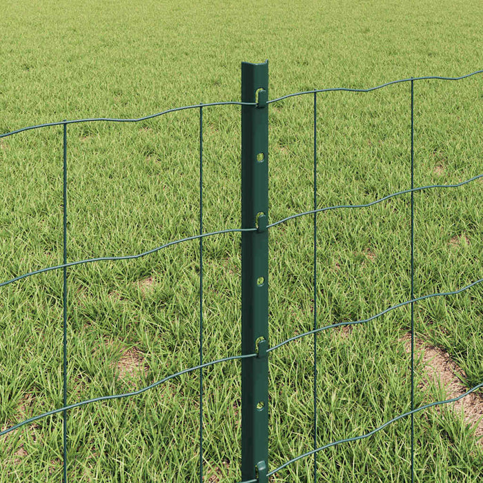 Îngrădire cu stâlpi Verde 0.4 x 10 m Oțel - WALTI WALTI