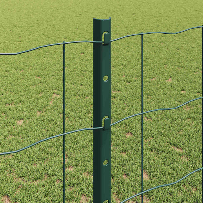 Îngrădire cu stâlpi Verde 1.2 x 10 m Oțel - WALTI WALTI