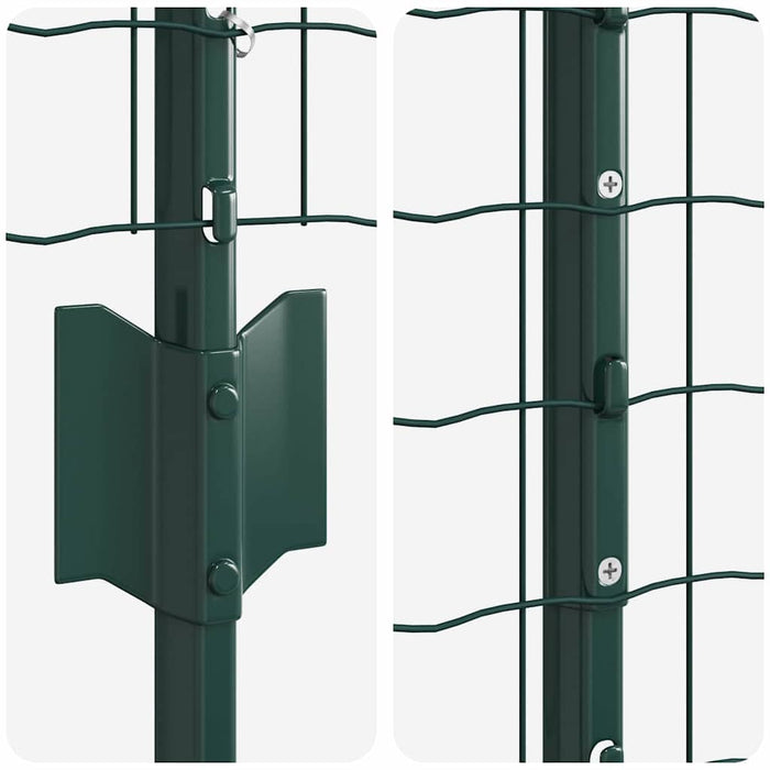 Îngrădire cu stâlpi Verde 1.5 x 10 m Oțel - WALTI WALTI