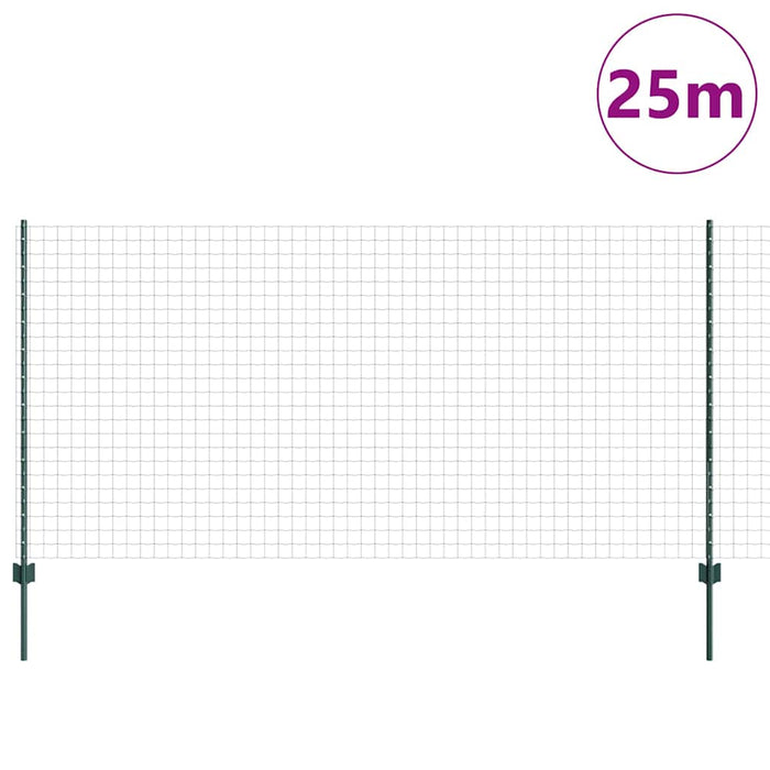 Îngrădire cu stâlpi Verde 1.2 x 25 m Oțel - WALTI WALTI