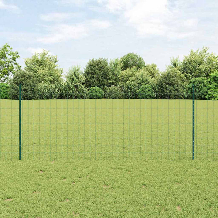 Îngrădire cu stâlpi Verde 1 x 25 m Oțel - WALTI WALTI