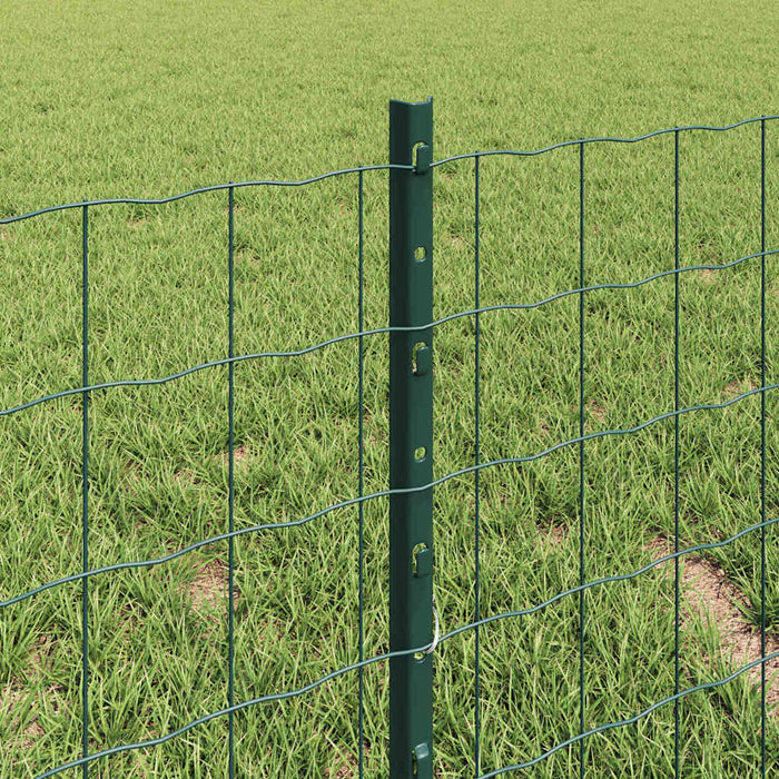 Îngrădire cu stâlpi Verde 0.4 x 10 m Oțel - WALTI WALTI