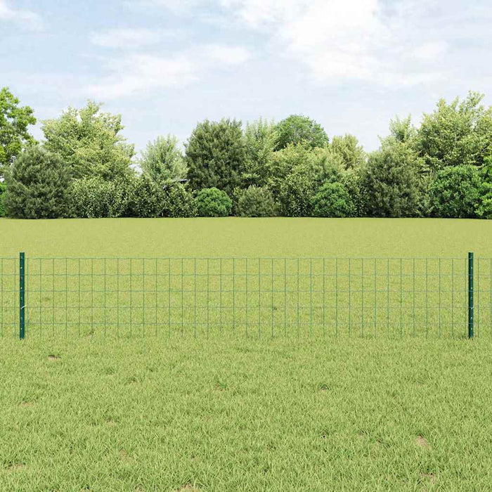 Îngrădire cu stâlpi Verde 0.4 x 10 m Oțel - WALTI WALTI